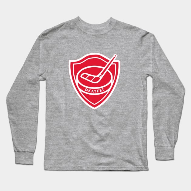 Okayest Hockey Club Long Sleeve T-Shirt by nesterenko